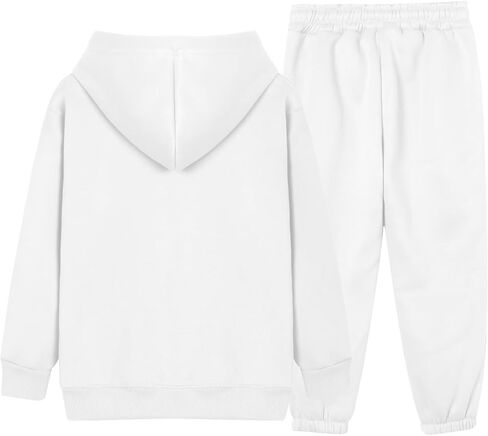 Dolpind الفتيات الفتيان رياضية مجموعات رياضية Sweatsuits مقنعين البلوز و Jogger Sweatpants وتتسابق 2 قطعة مجموعات للطفل in Kuwait