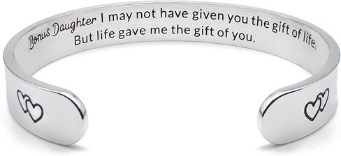 Inspirational Bracelets for Women Personalized Jewelry Gifts Cuff Bracelet with Sayings Motivational Bracelet with Hidden Message Engraved Bangles for Best Friend/Mom/Daughter in Saudi Arabia