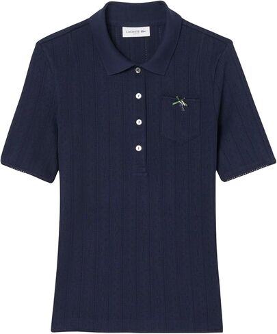 قميص Lacoste النسائي ذو المقاس النحيف Pointelle in Saudi Arabia