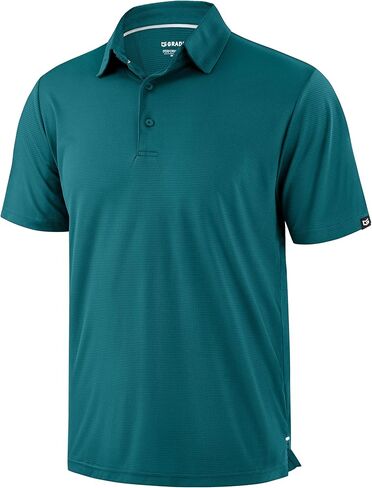 Mens Golf Shirt Jacquard Short Sleeve Dry Fit Moisture Wicking Performance Athletic Summer Collared Polo Shirts for Men in Saudi Arabia