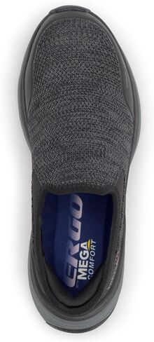 حذاء أمان MEGAComfort Ergo Delta مركب من الأمام سهل الارتداء للنساء - مقاوم للانزلاق، تبديد للكهرباء الساكنة، مدخل سهل الارتداء، أسود/فوشيا in Kuwait