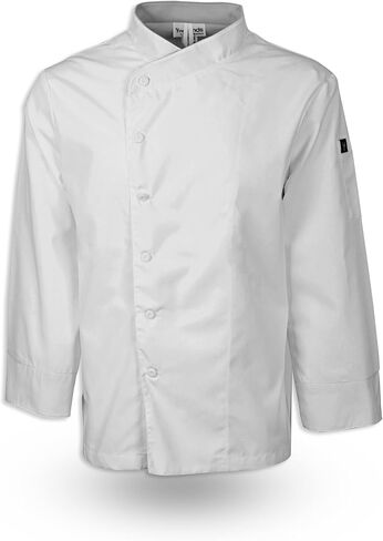Crossover Collar Keep Kool™ V-Panel Mesh Back Chef Coat C515 in Saudi Arabia