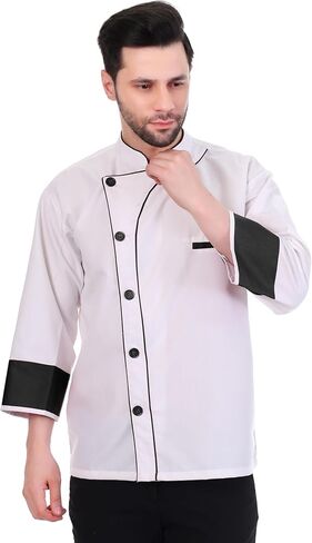 DY-20 White Chef Jacket | Chef Coat | Chef Uniform for Men | Light Weight Chef Dress for Kitchen in Saudi Arabia