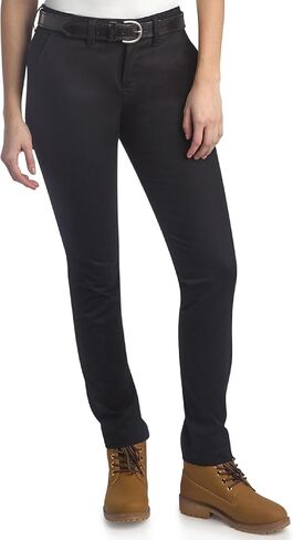سراويل عمل نسائية من Dickies - مقاس متوسط ​​الارتفاع نحيف الساق قابل للتمدد من نسيج قطني طويل ملابس عمل وبنطلونات كاجوال للنساء in Kuwait