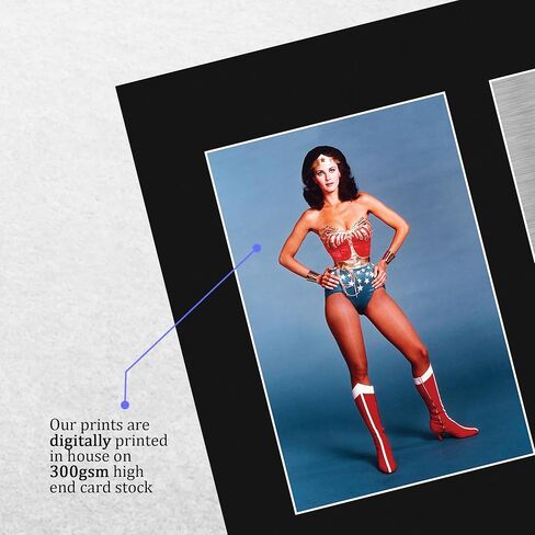 HWC Trading Lynda Carter Original Wonder Woman Gifts صورة مطبوعة موقعة لمحبي البرامج التلفزيونية - مقاس الحروف الأمريكية in Kuwait