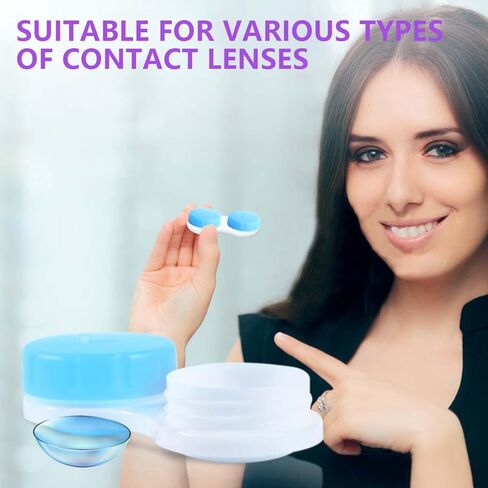 36 عبوة من KISEER حافظة عدسات لاصقة ملونة لطيفة وحامل صندوق كبير مجموعة تخزين نقع (4 ألوان) in Kuwait