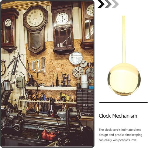 ARTIBETTER Wall Clock Pendulum Replacement Metal Part 5.90In DIY Clock Accessory for Repair and Crafting Grandfather Pendulum in Saudi Arabia