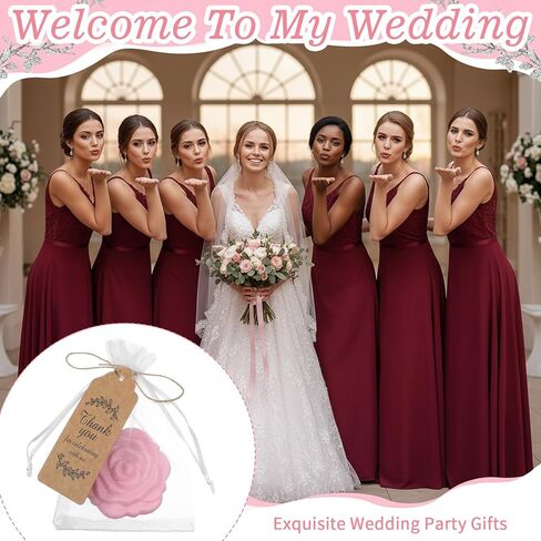 24 Set of Rose Compact Mirrors Quinceanera Wedding Party Favors Including Rose Shape Mirrors and Thank You Tags with White Organza Bags for Quinceanera, Wedding Party Guests Souvenir Gift in Saudi Arabia
