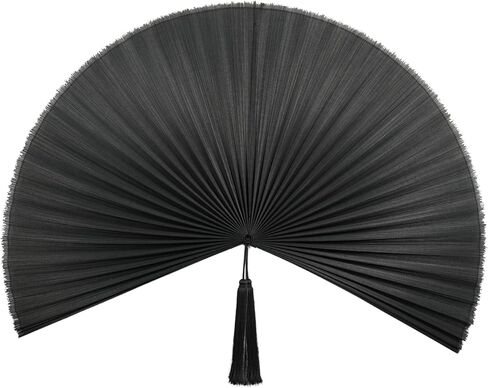 Chicvillage Bamboo Wall Fan Decor - 60" Handmade Woven Bamboo Wall Hanging Fan, Large Japanese Fan Wall Decor for Above Bed, Boho Natural Asian Wall Art, Lightweight & Easy to Hang, Green in Kuwait