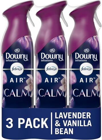 Febreze Air Mist, Luxe Air Freshener Spray, Odor Fighting Room Spray, Deodorizer for Home Bathroom Kitchen Office Apartment Dorm Room Classroom, Ocean Scent, 8.1oz (Pack of 3) in Saudi Arabia