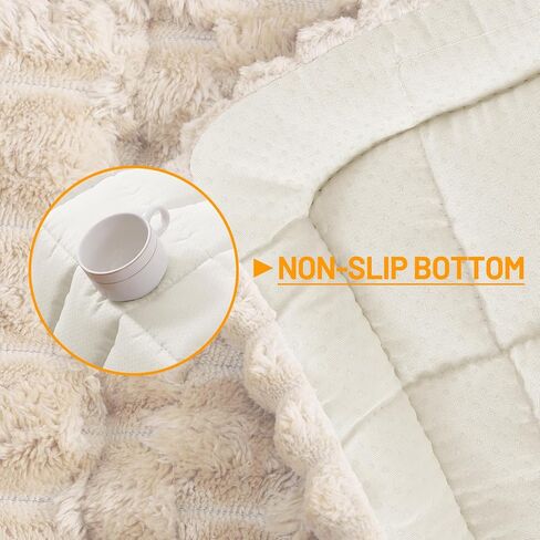 Smiry Couch Covers for Dogs Washable, Non Slip Fuzzy Pet Couch Covers for Sofa, Soft Thick Sofa Slipcovers Furniture Protector Pet Friendly (Cream, 27.6" x 59") in Saudi Arabia