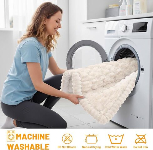 Smiry Couch Covers for Dogs Washable, Non Slip Fuzzy Pet Couch Covers for Sofa, Soft Thick Sofa Slipcovers Furniture Protector Pet Friendly (Cream, 27.6" x 59") in Saudi Arabia