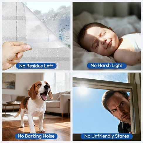 rabbitgoo Window Privacy Film Stained Glass Rainbow 3D Prism Decorative Iridescent Window Sticker Static Cling Suncatcher UV Protection for Home Heat Control, 17.5" x 78.7" in Saudi Arabia