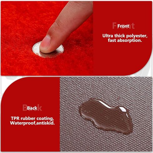 PBHEPJ 3ft x 10ft Extra Thick Red Carpet Runner for Party & Hollywood, Festival Celebration, Wedding, Graduation Ceremony, Award Ceremony, VIP Reception, Heavy-Duty, Non-Slip TPR Rubber in Saudi Arabia