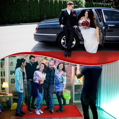 PBHEPJ 3ft x 10ft Extra Thick Red Carpet Runner for Party & Hollywood, Festival Celebration, Wedding, Graduation Ceremony, Award Ceremony, VIP Reception, Heavy-Duty, Non-Slip TPR Rubber in Saudi Arabia