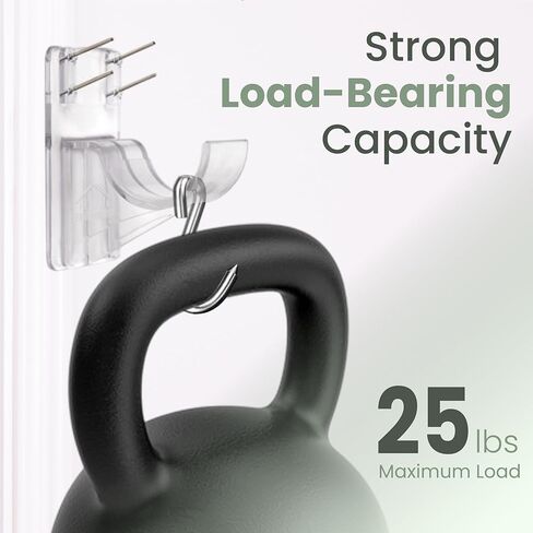 No Adhesive Heavy Duty Curtain Rod Holders with Wide Hook, 5X Stronger Than Adhesive Curtain Rod Hooks,Tension Curtain Rod Bracket for Wall with Pin Guide, Curtain Wall Mount (4 Pack, for 0.75" Rods) in Saudi Arabia
