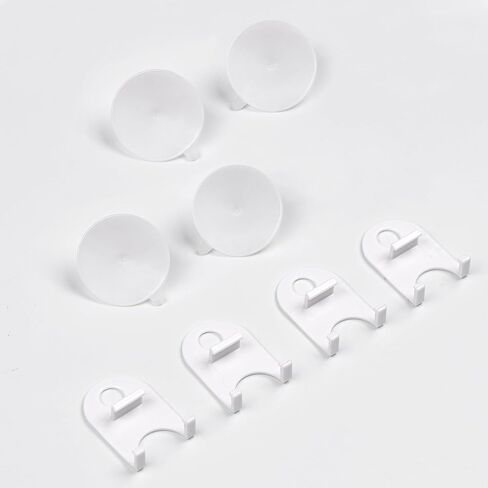 LazBlinds Pleated Blinds Accessory Set - 4Pcs White Suction Cups and 4Pcs Bracket in Saudi Arabia