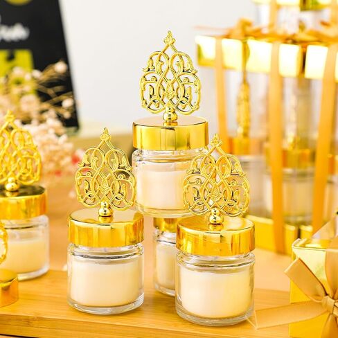 Hoolerry 12 قطعة من هدايا عيد رمضان، شمعة عيد مبارك، زينة رمضان، هدية تأمل إسلامية إسلامية، شموع لافندر معطرة، هدايا ليلية إسلامية للعائلة، ديكور احتفالات الطاولة المنزلية in Kuwait