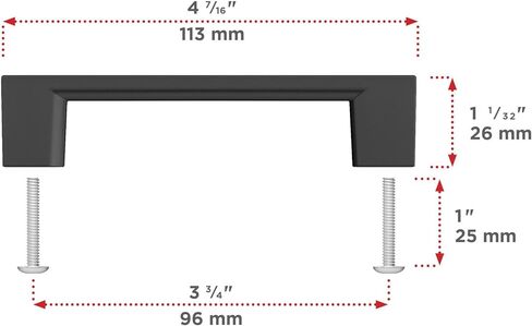 3 25/32" Center Bar Pull Finish: Brushed Nickel in Saudi Arabia