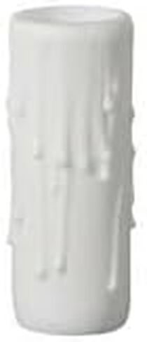 B&P Lamp® 6 Inch Flat White Color Polybeeswax Standard Candle Cover in Saudi Arabia