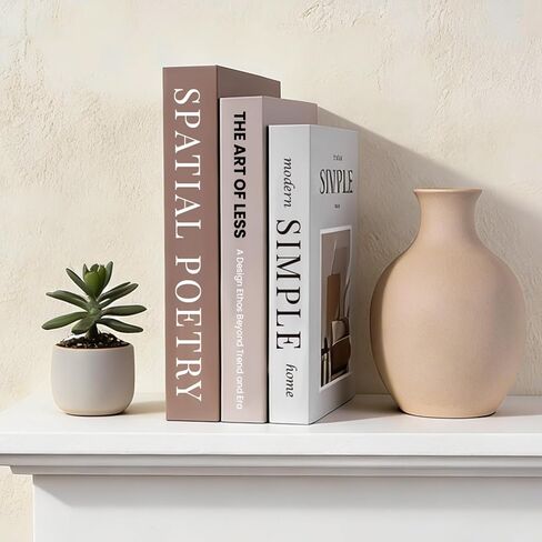 3Pcs Decorative Books, Coffee Table Books for Table Decor or Shelf Decor, Fake Books for Home Decoration in Saudi Arabia