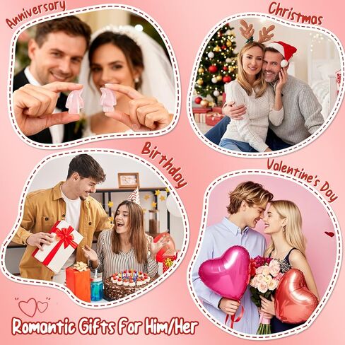 Valentines Day Gifts for Her Him,Rose Quartz Penguin Gifts for Couples,Romantic Anniversary Wedding Birthday Valentines Gift for Men Women Boyfriend Girlfriend Husband Wife in Saudi Arabia