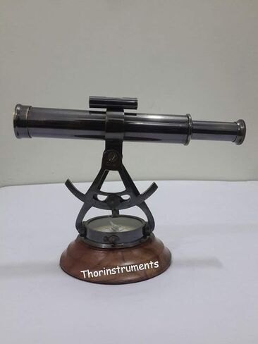 THOR INSTRUMENTS تلسكوب Alidade المزخرف من النحاس مقاس 8 بوصة مع بوصلة أساسية هدايا (8 بوصة) in Saudi Arabia