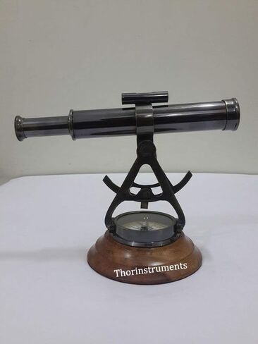 THOR INSTRUMENTS تلسكوب Alidade المزخرف من النحاس مقاس 8 بوصة مع بوصلة أساسية هدايا (8 بوصة) in Saudi Arabia