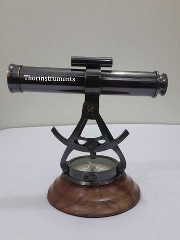 THOR INSTRUMENTS تلسكوب Alidade المزخرف من النحاس مقاس 8 بوصة مع بوصلة أساسية هدايا (8 بوصة) in Saudi Arabia