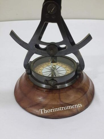 THOR INSTRUMENTS تلسكوب Alidade المزخرف من النحاس مقاس 8 بوصة مع بوصلة أساسية هدايا (8 بوصة) in Saudi Arabia