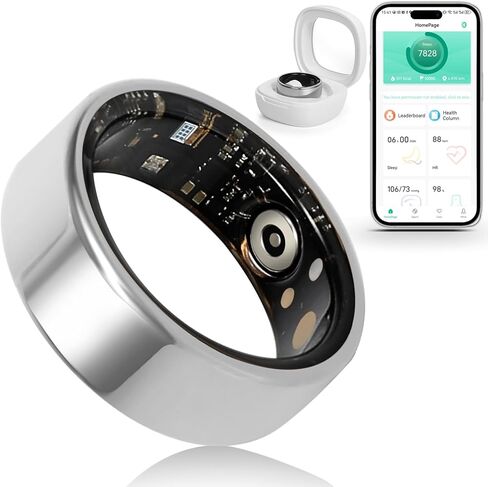 Smart Ring for Women Health Rings for Men Blood Pressure Monitor Fitness Rings for Women Ring Fitness Tracker Blood Pressure Ring Fitness Rings Waterproof for iPhone and Android in Kuwait