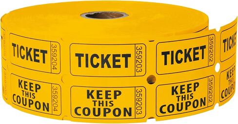 2200 Pcs (1100 Pairs) Raffle Tickets Double Roll, Blue 50/50 Raffle Tickets, Consecutively Numbered for Raffles, Events, Fundraisers, Carnivals & Classroom Activities in Kuwait