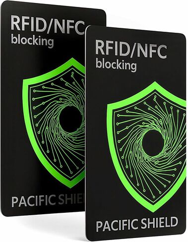 PACIFIC SHIELD RFID Blocking Card (2 Pack) | Secure your Wallet | Premium Identity Theft Protection for Credit Cards, ID & Passport | NFC Contactless in Saudi Arabia