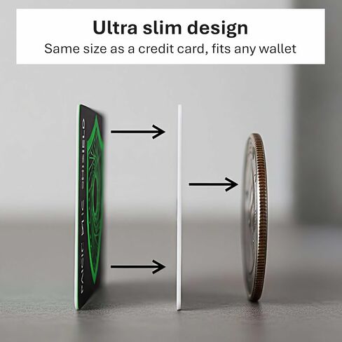 بطاقة حجب RFID من باسيفيك شيلد (عبوتان) | تأمين محفظتك | حماية متميزة من سرقة الهوية لبطاقات الائتمان والهوية وجواز السفر | NFC تماس in Kuwait