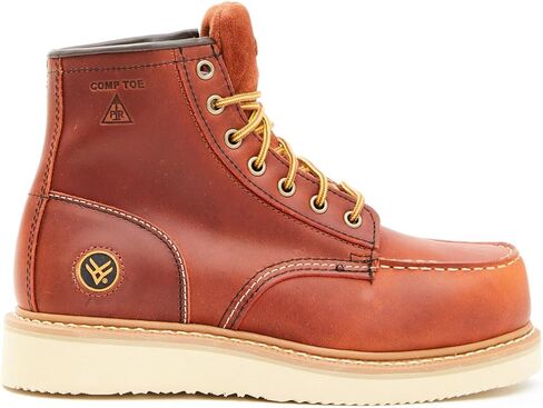 Women's 6" Gradient Work Boot Composite Toe Brown 5.5 M US in Kuwait