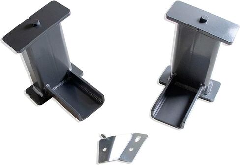 MAX TRAC SUSPENSION'S Part# 813380 is A Pair of 8" Rear Lift Blocks FABRICATED from Steel & Powder Coated Grey in Saudi Arabia
