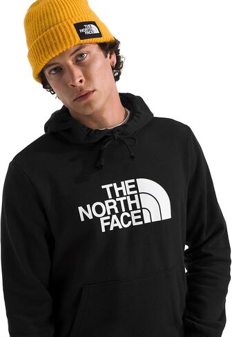 هودي The NORTH FACE للرجال بغطاء للرأس بنصف قبة | سويت شيرت بغطاء رأس مكون من قطعتين، رباط قابل للتعديل، جيب يدوي كانجارو in Kuwait