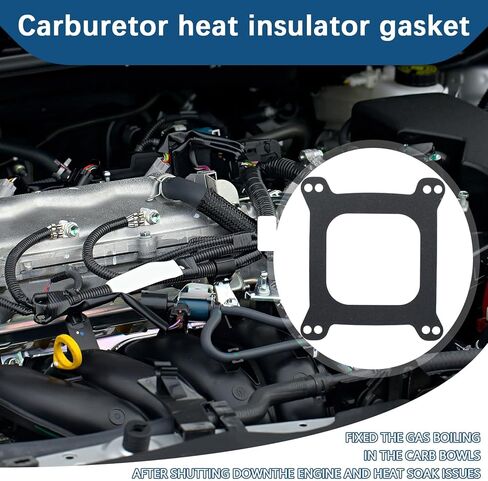 AUGSHY 12 Pack Carburetor Gasket Bulk 4 bbl 1/16" Thick Compatible with SBC BBC 350 Carburetor Gaskets Carb Gasket for Enhanced Engine Sealing Performance in Saudi Arabia