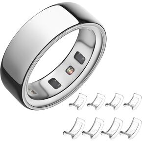 Invisible Sizer for Oura Ring Gen4/Gen3/Samsung Galaxy/Ultra Human Ring, Soft TPU Size Adjuster Compatible with OuraRing, Reusable Adhesive Spacer for Loose Rings, 6 Pack (Clear, M) in Kuwait