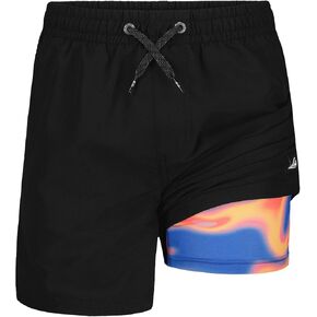 Quiksilver Boys Volley Swim Trunks with Compression Liner, UPF 50+ Sun Protection, Quick Dry Bathing Suit Shorts in Saudi Arabia