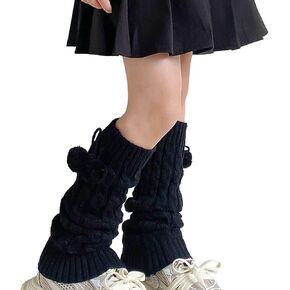 الفتيات تدفئة الساق Y2k محبوك القطن طويل تحت جوارب طويلة مع Bowknot الخريف موضة لطيف Harajuku متوهج جوارب السيقان in Kuwait