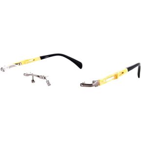 100% Pure Titanium Bamboo Eyeglass Frames Rimless Men Women Glasses Eyewear in Saudi Arabia