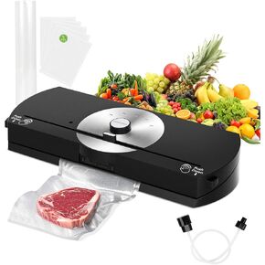 Food Vacuum Sealer Machine, 90KPA Precision Suction Power Fully Automatic Vacuum Food Sealer with Kitchen Scale, Compact Food Sealer with Countdown Display, Dry & Moist Modes, Built-in Cutter in Saudi Arabia