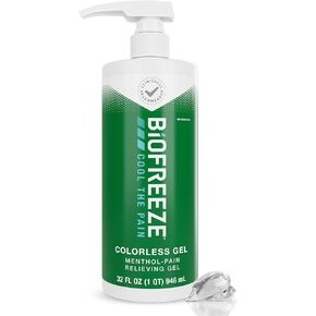 Biofreeze Professional Menthol Gel 32 FL OZ Bottle With Pump For Sore Muscles, Arthritis, Backache, And Joint Pain, Colorless Formula (Packaging May Vary) in Saudi Arabia