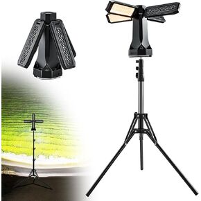 Portable Camping Light with Stand 67'' Rechargeable Work Light - 6500Lumen, 20000mAh Battery, 2700K-6000K Dimmable Emergency Flashlight with Magnetic Base for Camping, Garage, Power Outages in Saudi Arabia