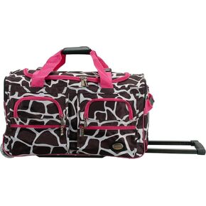 Rockland Rolling Duffel Bag, Orange, 22-Inch in Kuwait