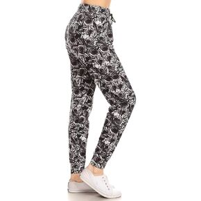 بنطلون رياضي عالي الخصر من Leggings Depot للسيدات بطباعة شعبية (S-XL) BAT5 in Kuwait