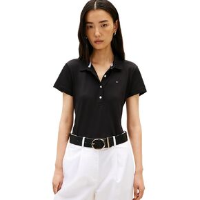 Tommy Hilfiger Women's Cotton Pique Short Sleeve Polo Shirt in Classic Fit with Stretch in Saudi Arabia
