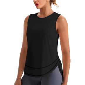 قمصان نسائية بدون أكمام للتمرين وخفيفة الوزن وخفيفة الوزن للتنس واليوجا وقمصان رياضية للجري بدون أكمام للنساء in Kuwait