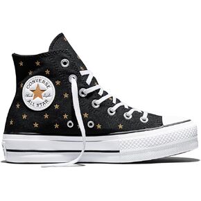 Converse Womens Chuck Taylor All Star Lift Platform Embroidered Stars High Top Sneaker in Saudi Arabia
